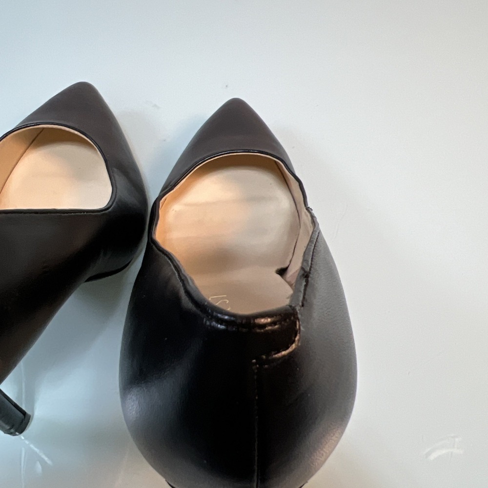 Nine West Women's 7W Black Pointed Toe Stiletto Pumps Office Heels - Picture 6 of 11
